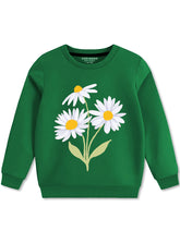 Soft & Comfy Sun Flower Fleece Sweatshirts For Girls