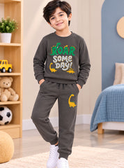 Boys Winter Set Roar Some Day Dino