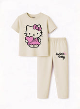 Girls Kitty Love Co Ord Set