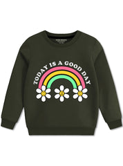 Cozy Winter Fleece Sweatshirt For Girls
