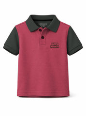 Boys Contrast Sleeve Polo Shirt