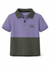 Boys Color Block Polo Shirt