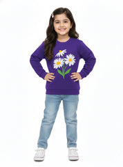 Daisy Flower Dreamscape Sweatshirt For Girls