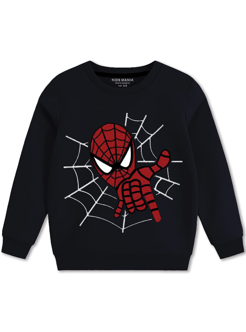 Heroic Spider-Man Graphic Winter Sweatshirt For Boys