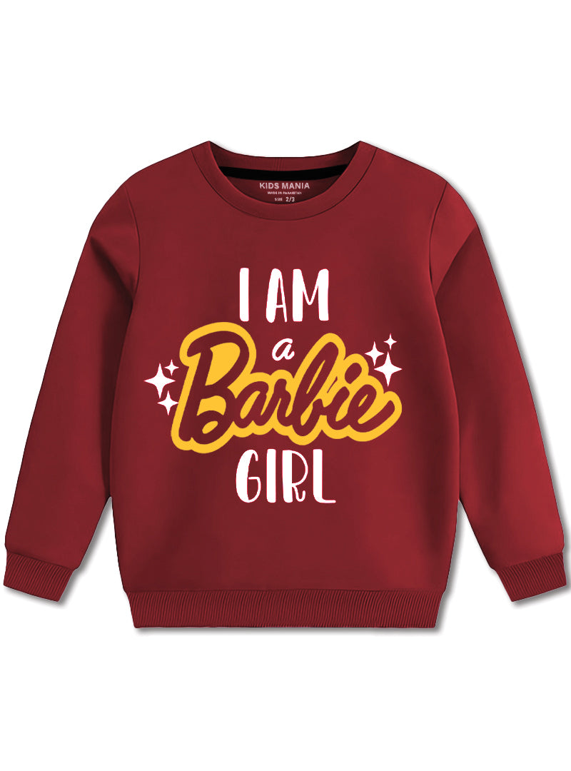 Confident and Cute I Am a Barbie Girl Warm Sweatshirt