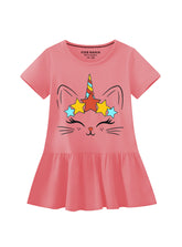 Unicorn Print Soft Cotton Summer Frock For Gilrs