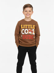 Little Cool Dude Sweatshirt For Boys
