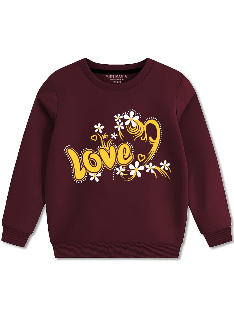 Cute & Warm Fleece Sweatshirt for girls