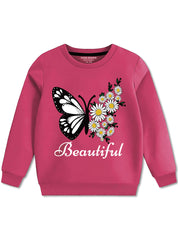 Beautiful Colorful Butterfly Sweatshirts For Girls