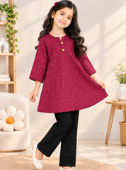 Girls 2-Piece Suit Little Rani Maroon