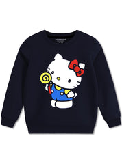Sweet Kitty Lollipop Sweatshirt For Girls