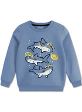 Cool Dude Shark Fleece Sweatshirts For Boys