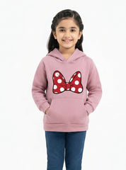 Girls Cherry Bow Hoodie