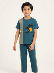Boys Summer Vibes Graphic Tracksuit