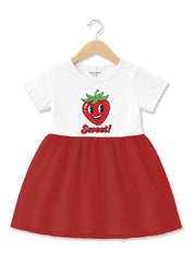 Girls Sweet Strawberry Frock