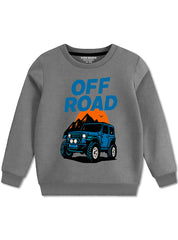 Off Road Jeep Adventure Warm Sweatshirt For Boys