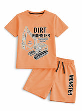 Boys Dirt Monster Shorts Set