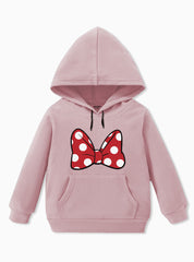 Girls Cherry Bow Hoodie