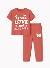 Girls Spread Love & Kindness Co-ord Set