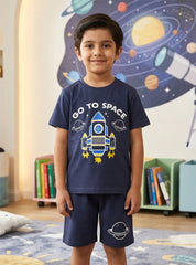 Boys Space Explorer Short Set