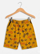 Boys Urban Print Casual Shorts