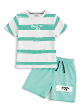 Boys Quality Print T Shirt Shorts Set