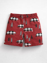Boys Bear Printed Shorts