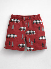 Boys Bear Printed Shorts
