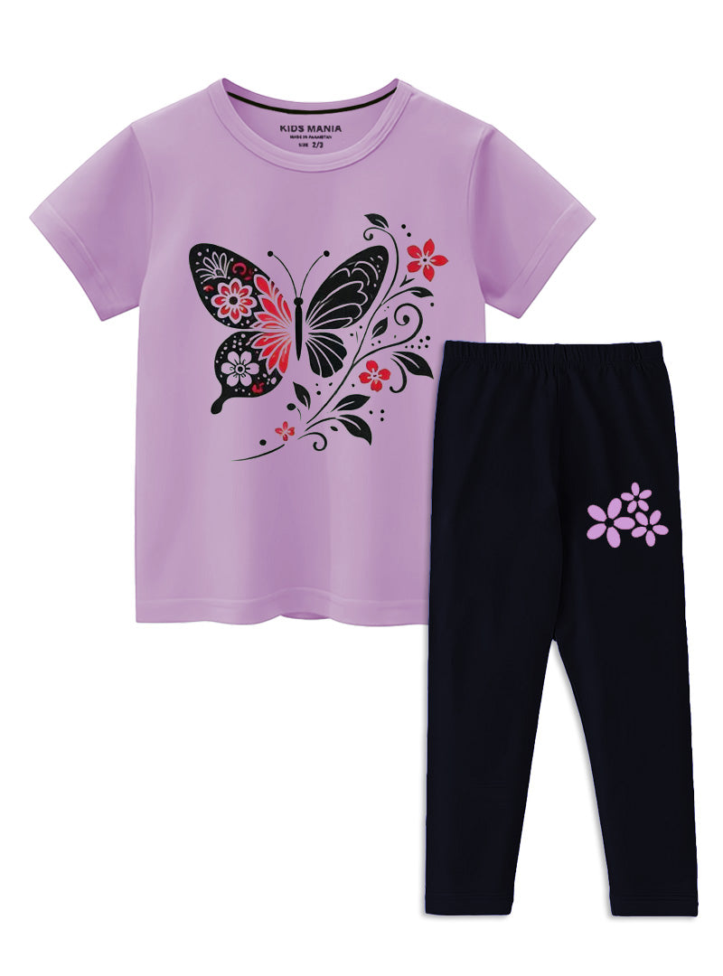 Girls Cotton Trouser and T-Shirt Set Online