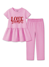Girls Love Peplum Trouser Set