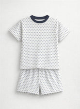 Boys Summer Printed T Shirt Shorts Set Star Print