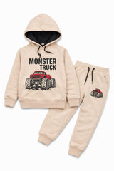 Monster Truck Hoodie Set For Boys