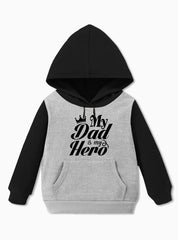 Bold My Dad is My Hero Boys Hoodie – Comfy and Stylish