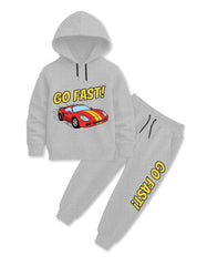 Go Fast Race Car Hoodie Tracksuit for Boys