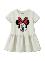 Girls Minnie Face Print Frock