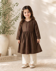 Girls Peplum Trouser Set