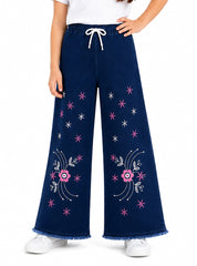 Girls Wide-Leg Jeans Twilight Blossom