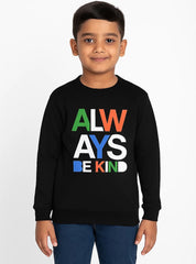 Always Be Kind Cozy Fleece Sweatshirt For Boys