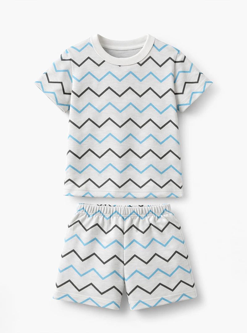 Boys Zigzag Print Co ord Set