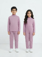 Cozy Pink Rib Thermal Set