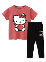 Love Kitty Summer Trouser Shirt For Girls