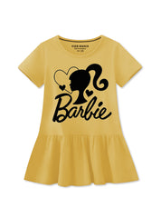 Barbie Love Soft Cotton Frock For Girls