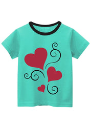 LOVE HEART GIRLS COTTON T-SHIRT