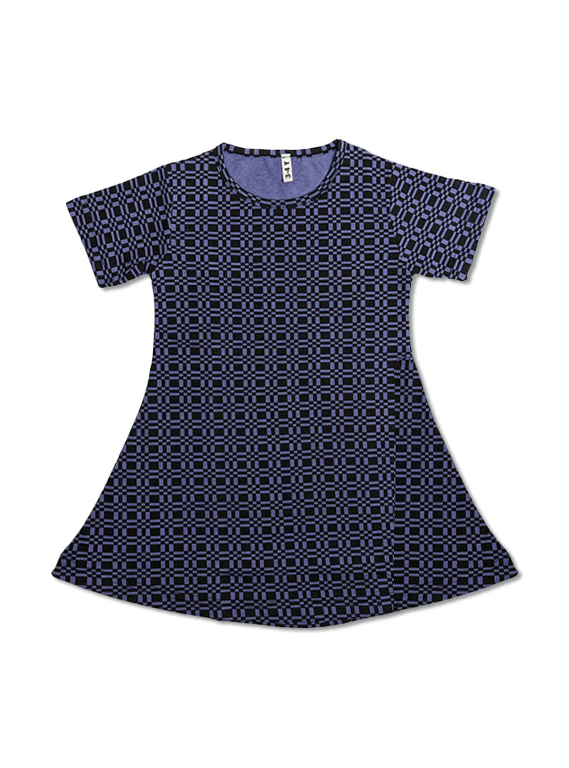 Purple Summer Cotton Frocks For Girls
