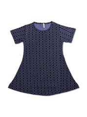 Purple Summer Cotton Frocks For Girls