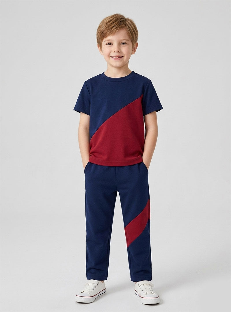 Boys Color Block Tracksuit