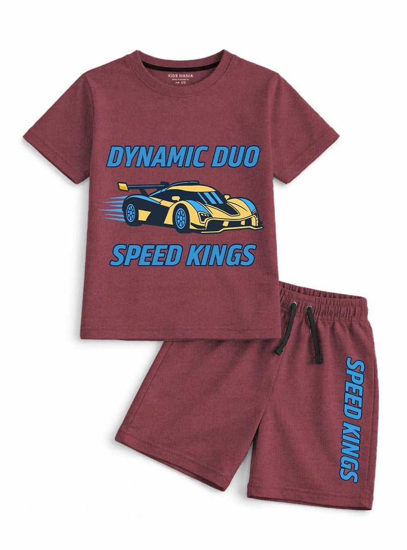 Boys Speed Kings Graphic Short Set