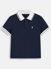 Boys Polo Knitted Cotton Stuff - Multicolor