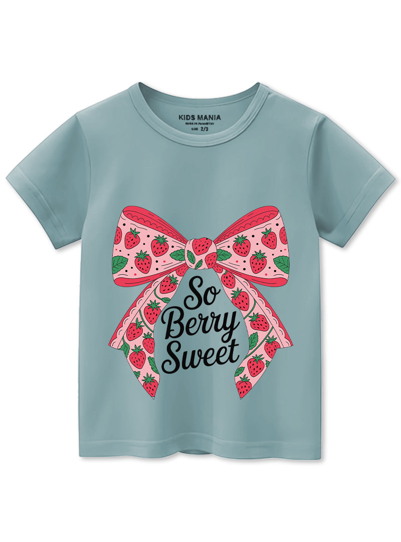 Girls Berry Sweet Bow Tee