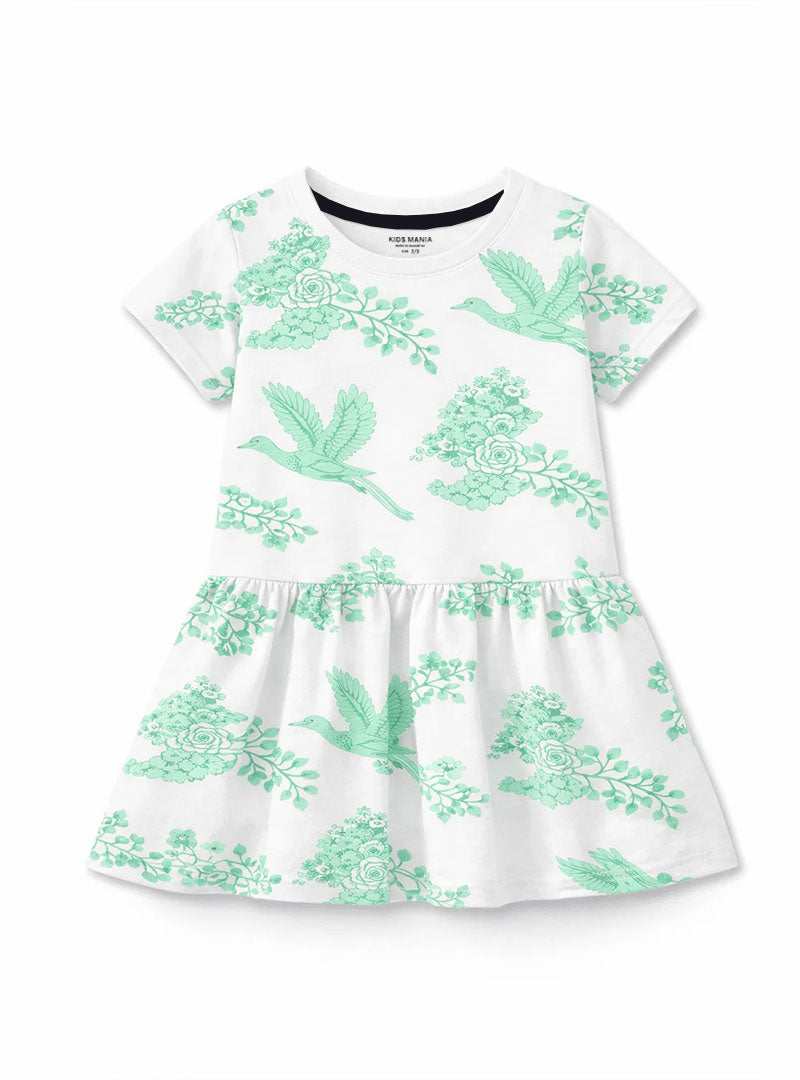 Girls Mint Blossom Frock
